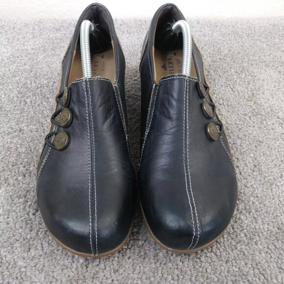 Spring Step Black and Brown Artistic Mules - Picture 5 of 11